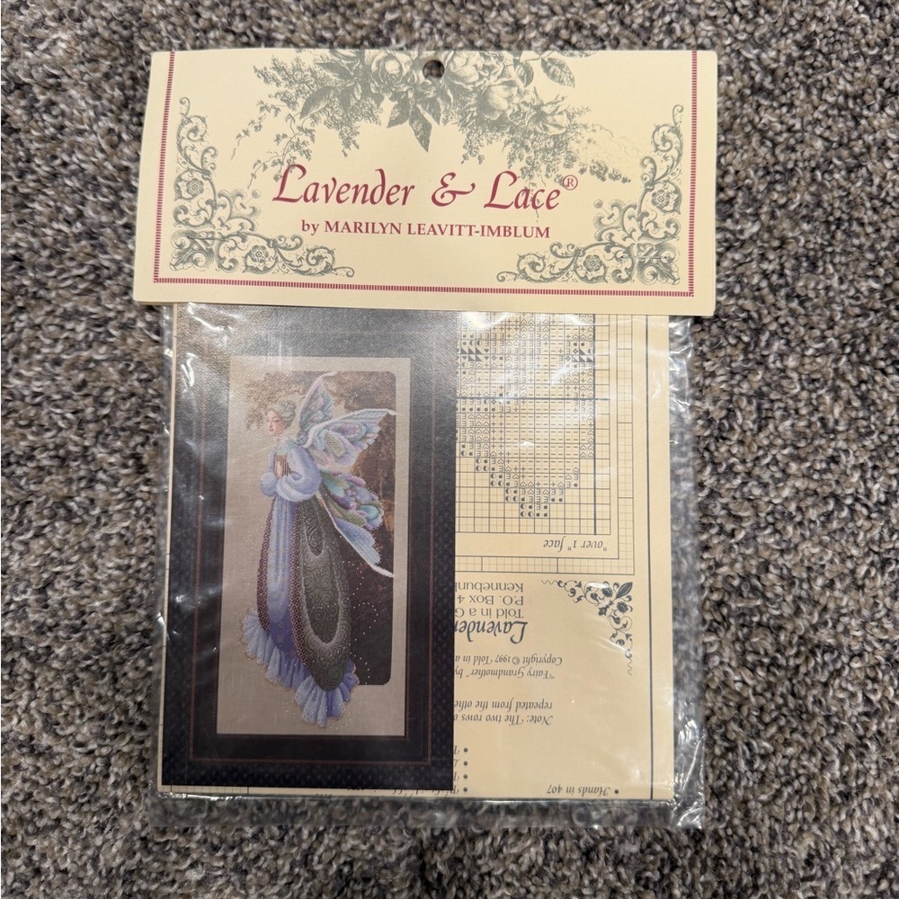 Lavender & Lace "Fairy Grandmother" counted cross stitch pattern